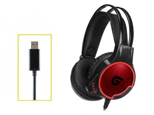 Conceptronic Athan U1 - Headset - 7.1-kanals - cirkumaural - trådbunden - USB - svart (ATHAN01B)
