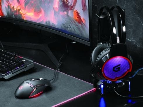 Conceptronic Athan U1 - Headset - 7.1-kanals - cirkumaural - trådbunden - USB - svart (ATHAN01B)