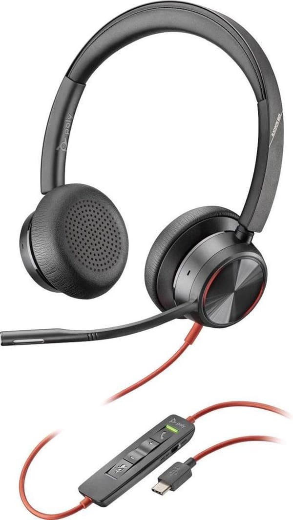 POLY Blackwire 8225 Headset Pannband Svart