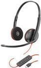 Plantronics Blackwire C3220 USB-C - 3200 Series - Headset - on-ear - kablet - USB-C - støjisolering - sort