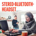 Miniatyrbild 2 av 6: Poly Voyager Focus 2 UC - Headset - on-ear - Bluetooth - trådlös, trådbunden - aktiv brusreducering - adapter USB-C via Bluetooth - med laddningsstati