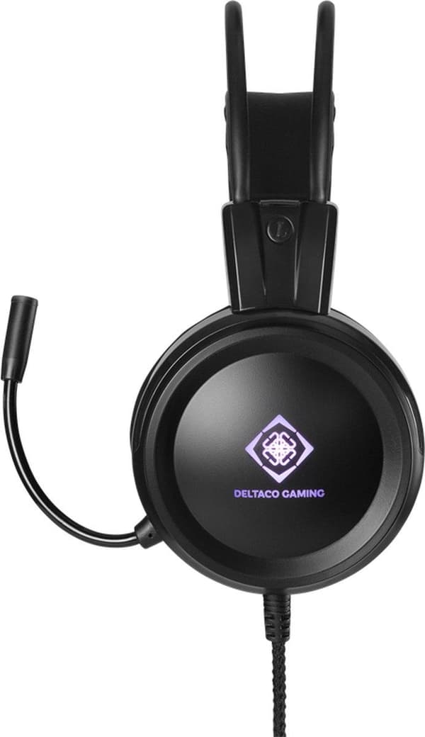 DELTACO GAMING GAM-105 Gaming headset - 50 mm element - LED - Sort