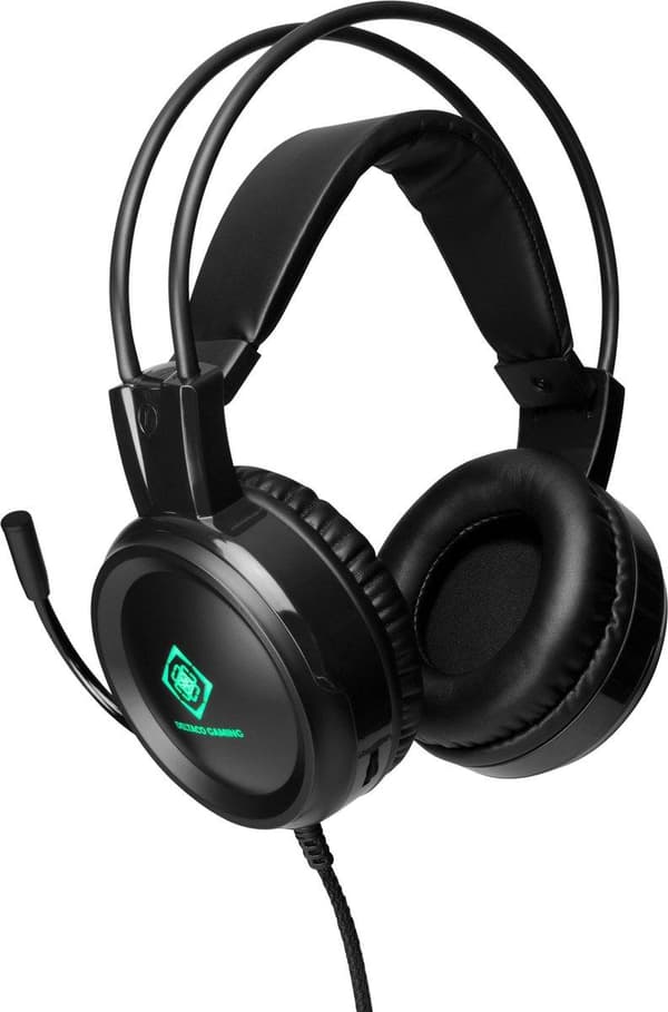 DELTACO GAMING GAM-105 Gaming headset - 50 mm element - LED - Sort