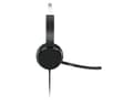 Pikkukuva 3 / 4: Lenovo 100 - Kuulokkeet - korvalla - langallinen - USB-A - musta - IdeaPad 3 15, 3 15ITL06, Legion 5 15, ThinkCentre M70, M90, ThinkPad L15 Gen 2, P14