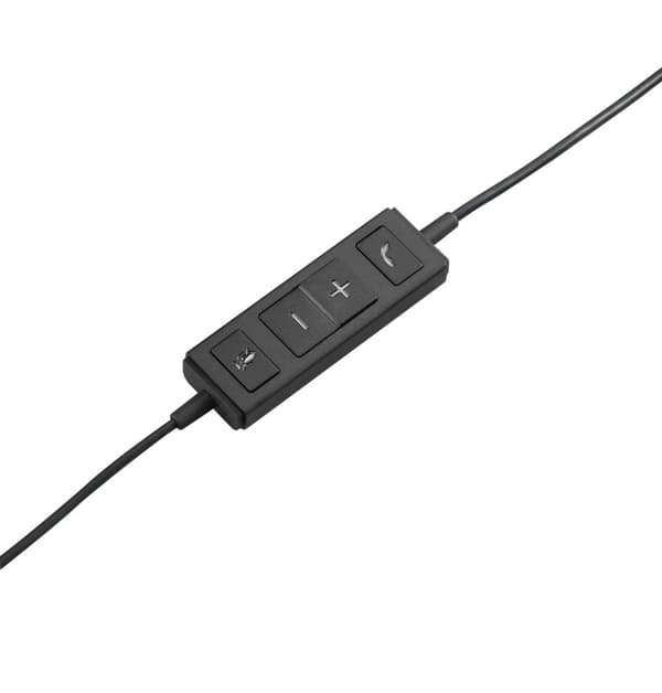 Logitech USB Headset H570e - Headset - över örat - vertikal (981-000571)