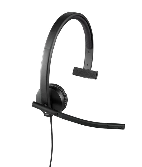 Logitech USB Headset H570e - Headset - över örat - vertikal (981-000571)