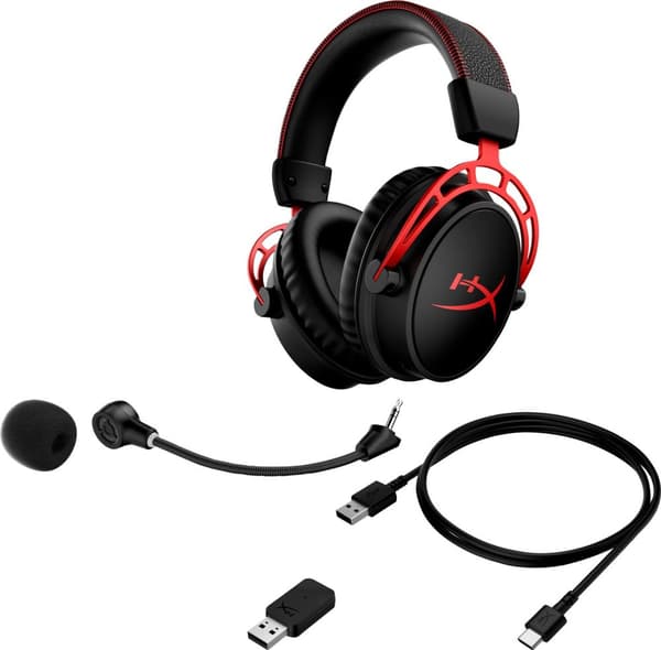 HyperX Cloud Alpha Wireless Gaming Headset - Sort/Rød