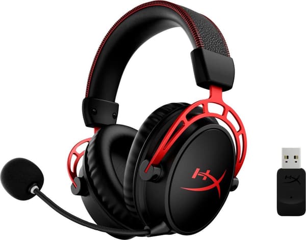 HyperX Cloud Alpha Wireless Gaming Headset - Sort/Rød