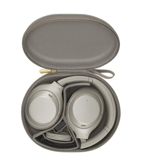 Sony WH-1000XM4 - Trådløse over-ear hovedtelefoner med støjreduktion - sølv