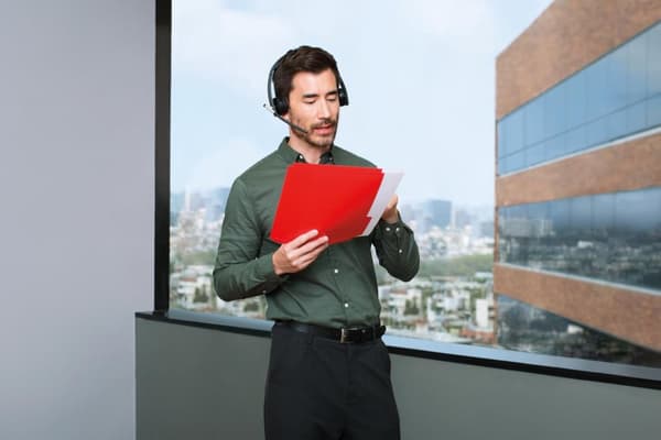 Logitech Wireless Headset Mono H820e - Kuulokkeet - On-Ear - DECT - langaton