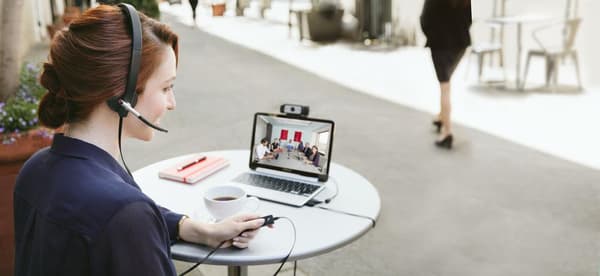 Logitech Wireless Headset Mono H820e - Kuulokkeet - On-Ear - DECT - langaton