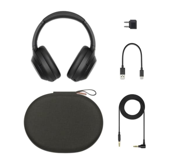 Sony WH-1000XM4 - Langattomat kuulokkeet, joissa melunvaimennus - musta