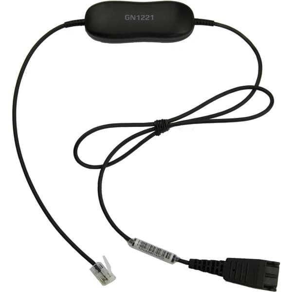 GN Jabra Jabra GN1221 Ljudbegränsare - Headsetkabel - RJ-9 (M) för snabbkoppling - 80 cm (88007-99)