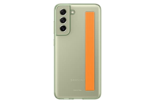 Samsung Slim Strap Case - Samsung Galaxy S21 FE - Olivengrøn