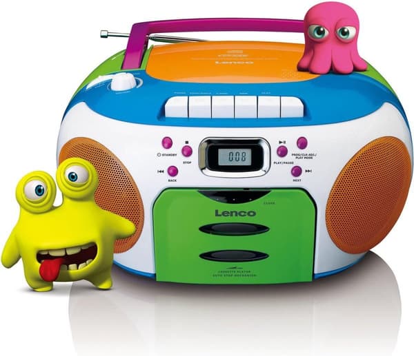 Lenco SCD-971 - Kannettava radio kasettisoittimella - Lapset