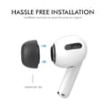 Miniatyrbild 3 av 3: Ahastyle 1 Par AirPods Pro 2 Pluppar i Silikon Svart Small