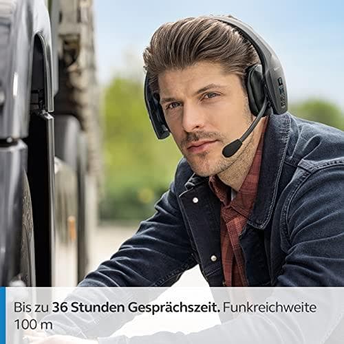 GN Jabra BlueParrott S650-XT - Headset - on-ear - Bluetooth - trådlöst - NFC - aktiv brusreducering - svart (204292)