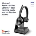 Miniatyrbild 3 av 6: Poly Savi 7310 - Microsoft Teams - 7300 Office Series - Headsetsystem - on-ear - DECT - trådlöst