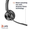 Miniatyrbild 4 av 6: Poly Savi 7310 - Microsoft Teams - 7300 Office Series - Headsetsystem - on-ear - DECT - trådlöst