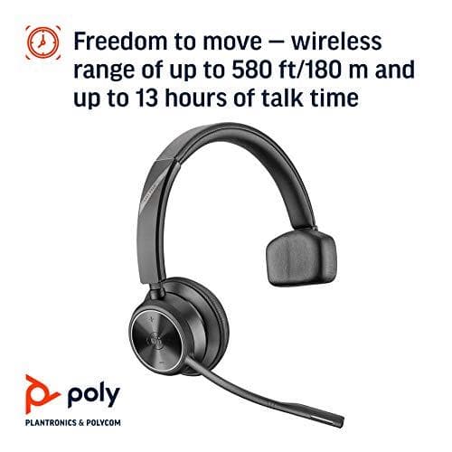 Poly Savi 7310 - Microsoft Teams - 7300 Office Series - Headsetsystem - on-ear - DECT - trådlöst