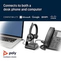 Miniatyrbild 6 av 6: Poly Savi 7310 - Microsoft Teams - 7300 Office Series - Headsetsystem - on-ear - DECT - trådlöst