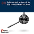 Miniatyrbillede 4 af 6: Poly Voyager 4300 UC Series 4320 - Headset - on-ear - bluetooth - trådløs - USB-C - støjisolering - Zoom-certificeret