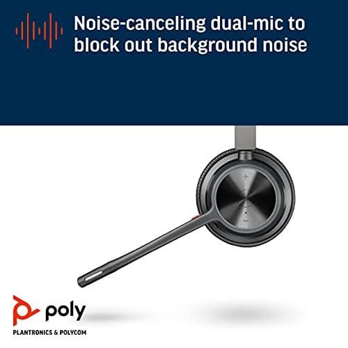 Poly Voyager 4300 UC Series 4320 - Headset - on-ear - bluetooth - trådløs - USB-C - støjisolering - Zoom-certificeret