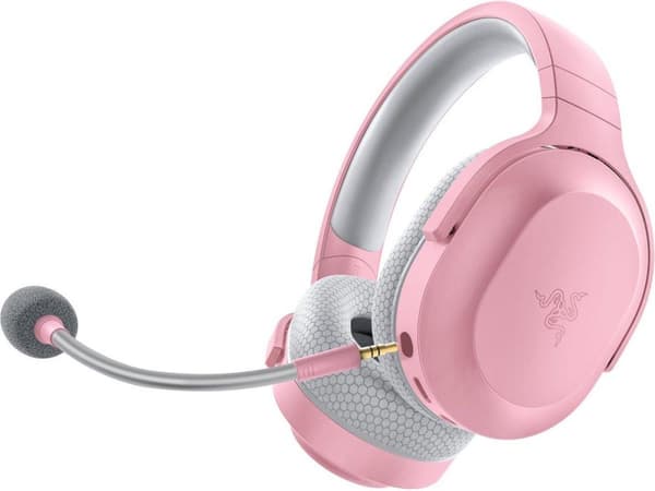 Razer Barracuda X (2022) trådløst gaming-headset - Quartz Pink (PC/PlayStation/Switch/Android)