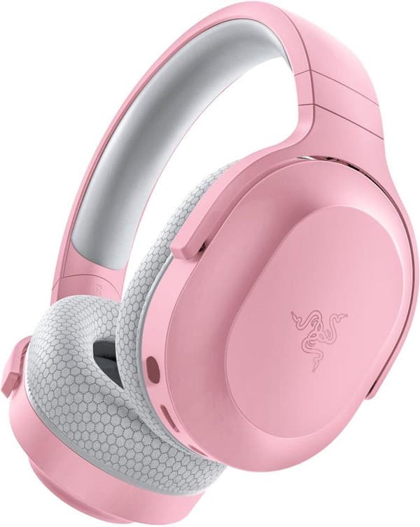 Razer Barracuda X (2022) trådløst gaming-headset - Quartz Pink (PC/PlayStation/Switch/Android)