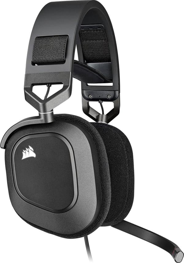 Corsair HS80 RGB USB Premium Dolby Audio 7.1 Surround pelikuulokkeet - Hiili - PC