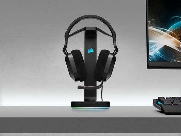 Corsair HS80 RGB USB Premium Dolby Audio 7.1 Surround pelikuulokkeet - Hiili - PC
