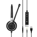 Miniatyrbillede 4 af 8: EPOS I SENNHEISER IMPACT SC 635 USB - Headset - on-ear - kablet - USB, 3,5 mm stik - sort, sølv