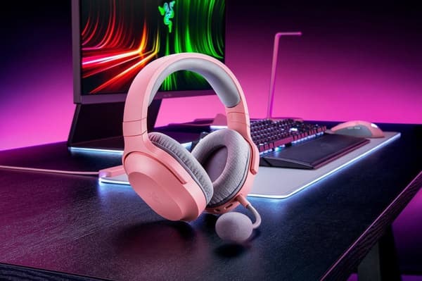 Razer Barracuda X langattomat pelikuulokkeet - kvartsin vaaleanpunainen