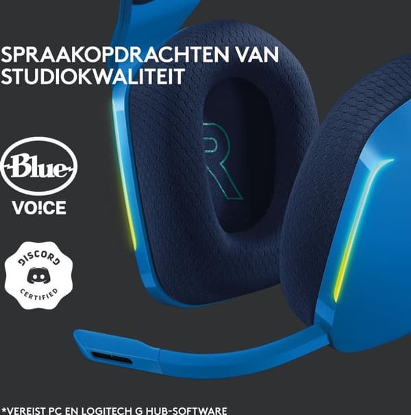 Logitech G733 LIGHTSPEED trådlöst spelheadset - PS5/PS4 & PC - Blå