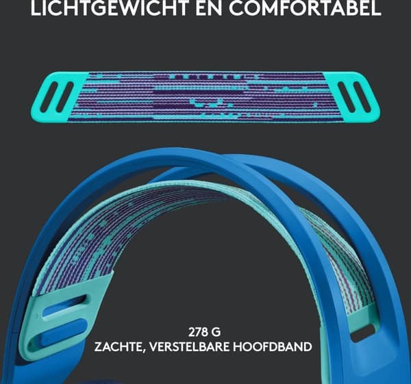 Logitech G733 LIGHTSPEED trådlöst spelheadset - PS5/PS4 & PC - Blå