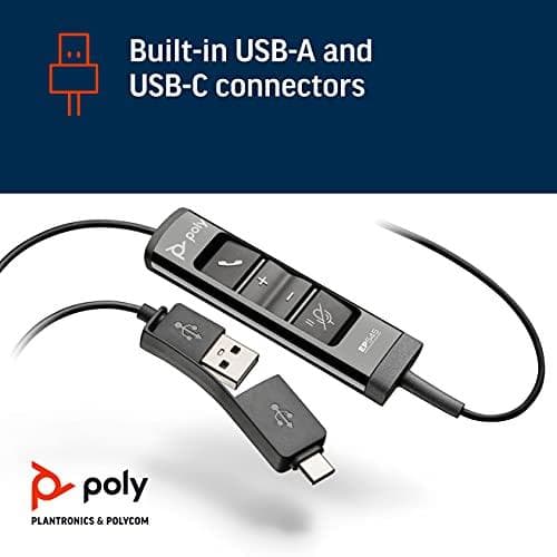 Poly EncorePro 545 - Headset - on-ear - trådbunden - USB-C, USB-A