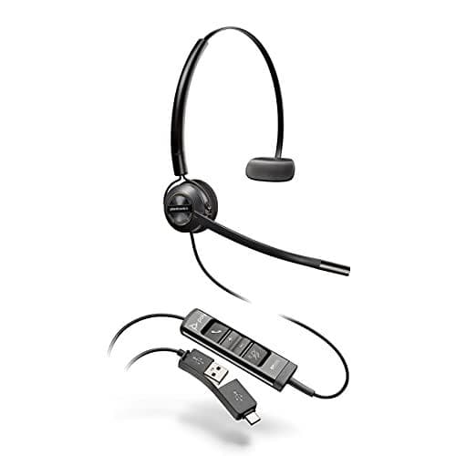 Poly EncorePro 545 - Kuulokkeet - korvalla - langallinen - USB-C, USB-A
