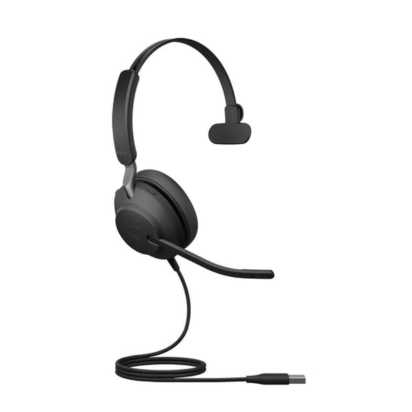 Jabra Evolve2 40, UC Mono Headset Trådbundet pannband Office/Call Center USB Typ-A Svart
