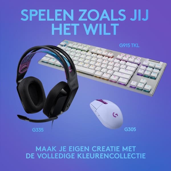 Logitech G335 - Wired Gaming Headset - PC, Playstation, Xbox, Switch - Svart