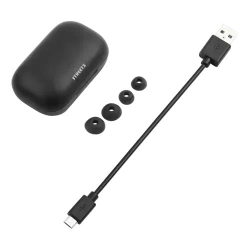 STREETZ Trådlösa Hörlurar, In-Ear, BT 5, TWS - Svart