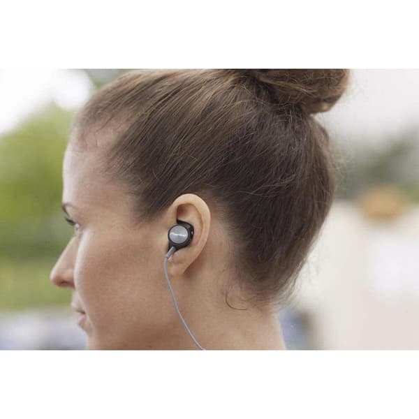 Pioneer SE-E5T(H) In-Ear Sport/Active Header med Clip (kontroll, mikrofon, lätt och bekväm, vattenavvisande (IPX4), 3,5 mm kontaktkontakt, för iPhone,