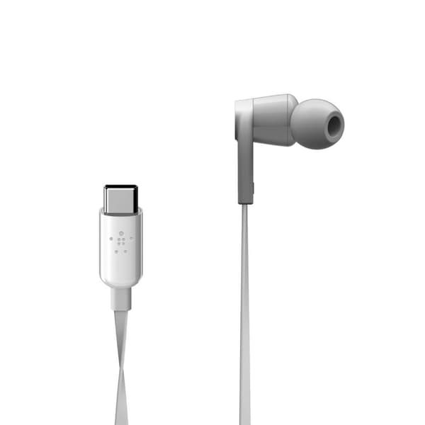 Belkin ROCKSTAR™ In-Ear-öronsnäckor med USB-C-kontakt - Vit