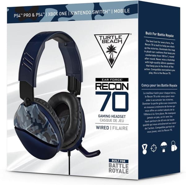 Turtle Beach Ear Force Recon 70 -pelikuulokkeet - Sininen Camo - Multi Platform
