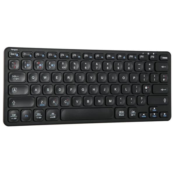 Targus - Näppäimistö - kompakti, monilaite, antimikrobinen - langaton - Bluetooth 5.1 - QWERTY - GB - musta - B2B
