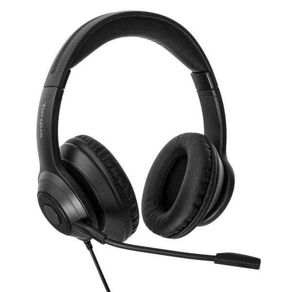 Targus AEH102GL - Headset - on-ear - cabriolet - kablet - USB-A - støjisolering - sort (AEH102GL)