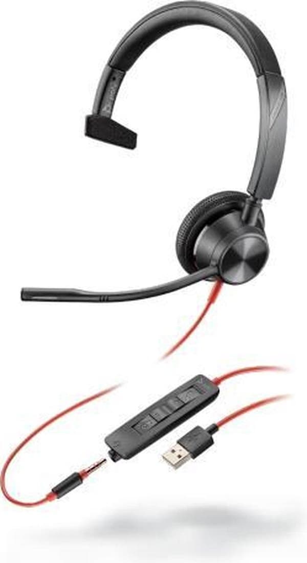 POLY Blackwire 3315 Headset Pannband Svart