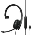 Pikkukuva 4 / 5: EPOS I SENNHEISER ADAPT 130T USB-C II - ADAPT 100 -sarja - kuulokkeet - korvalla - langallinen - USB-C - musta - sertifioitu Microsoft Teamsille, opti