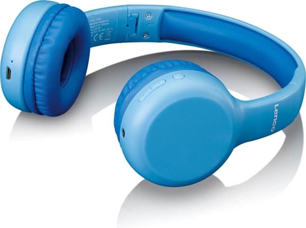 Lenco HPB-110BU - Taitettavat lasten Bluetooth-kuulokkeet - Sininen