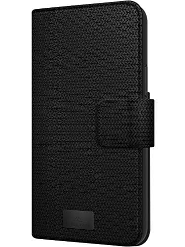 Black Rock - 360 graders flipfodral 2-i-1 plånbok lämplig för Samsung Galaxy S22 5G I mobiltelefonfodral, magnetstängning, kortfack (svart)