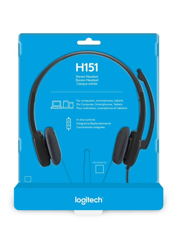 Logitech H151 - Stereoheadset - 3,5MM AUX - PC & Mac